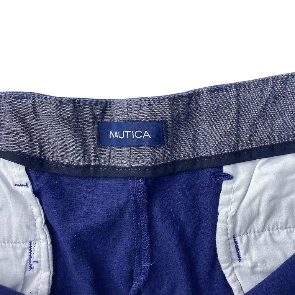 Nautica Men's Blue Paisley Bermuda Shorts‎ Size 46 W